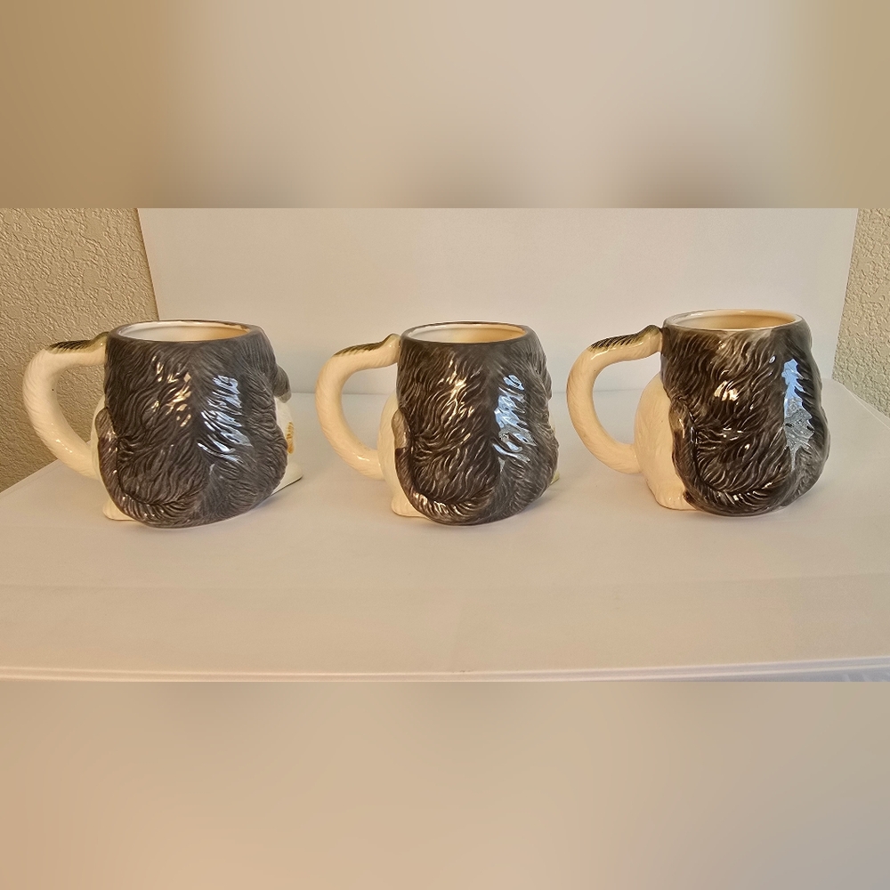 Vintage Hearth & Home Designs Cat Kittens Shaped Ceramic Mugs Set Of 3, 1988 - Picture 7 of 7